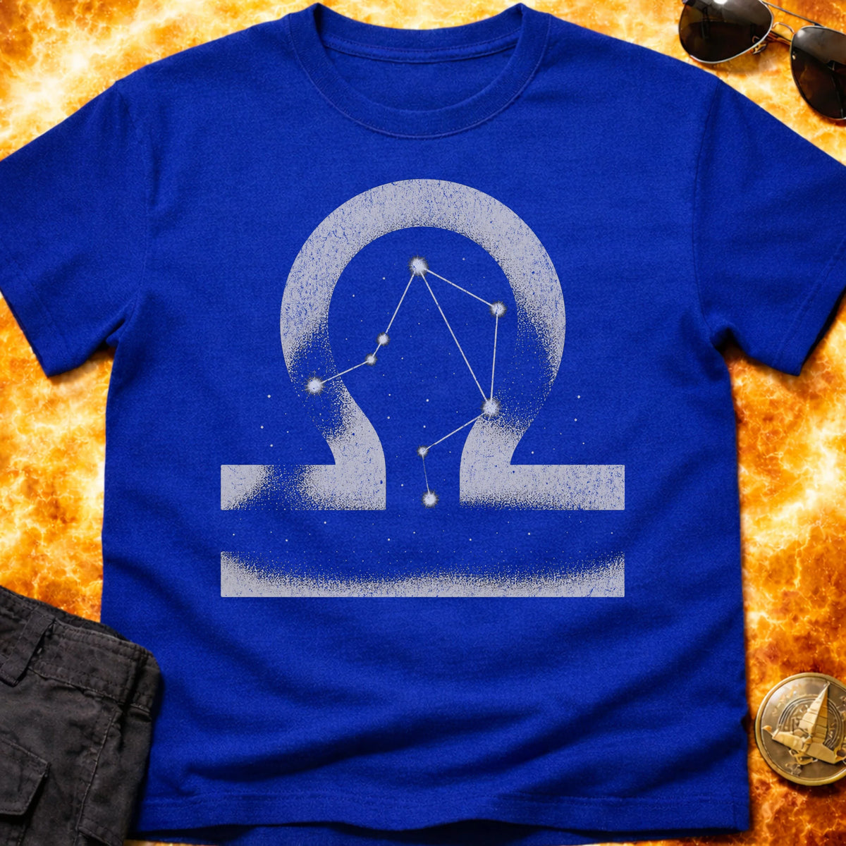 Libra Star Sign Constellation T-Shirt product image 3