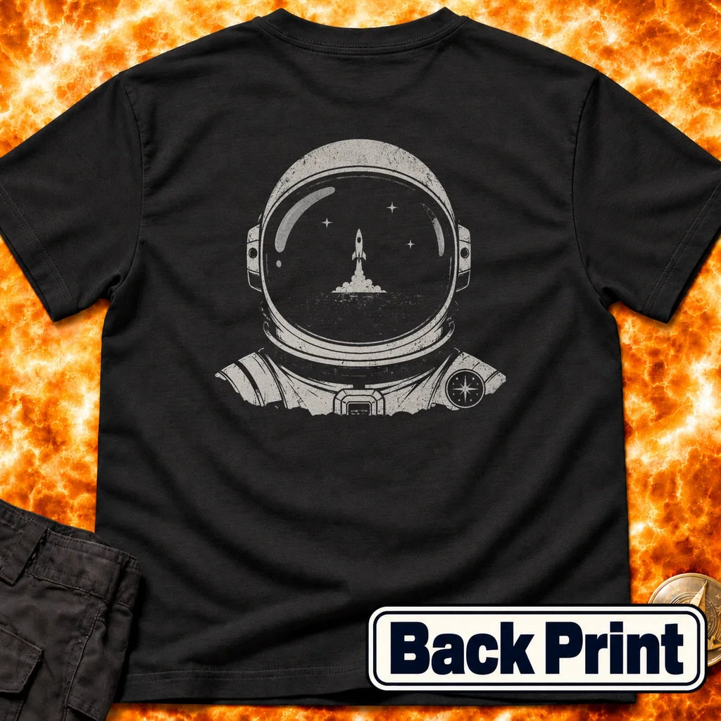 Lift Off Helmet Back Print T-Shirt product image 4