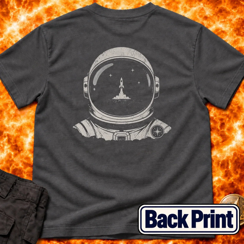 Lift Off Helmet Back Print T-Shirt product image 6