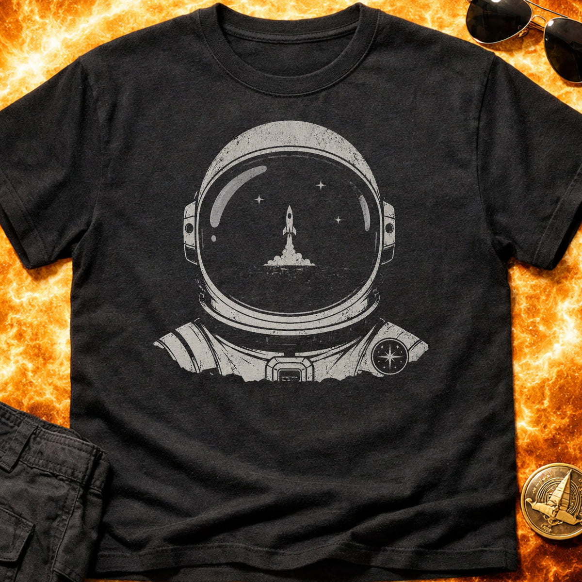 Lift Off Helmet T-Shirt product image 2