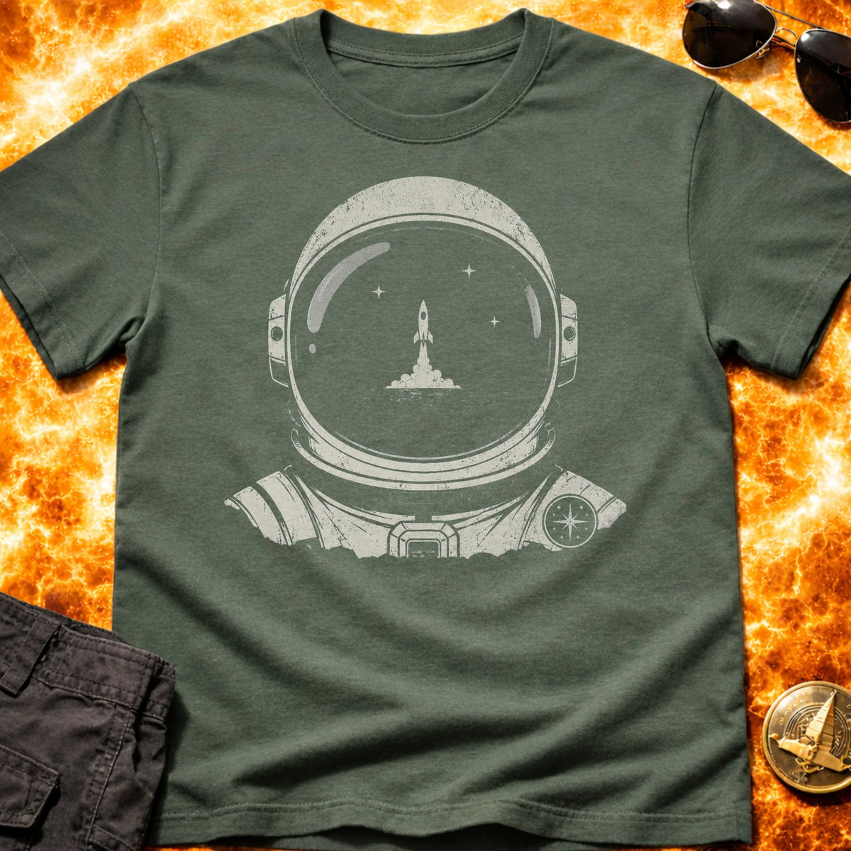 Lift Off Helmet T-Shirt product image 6