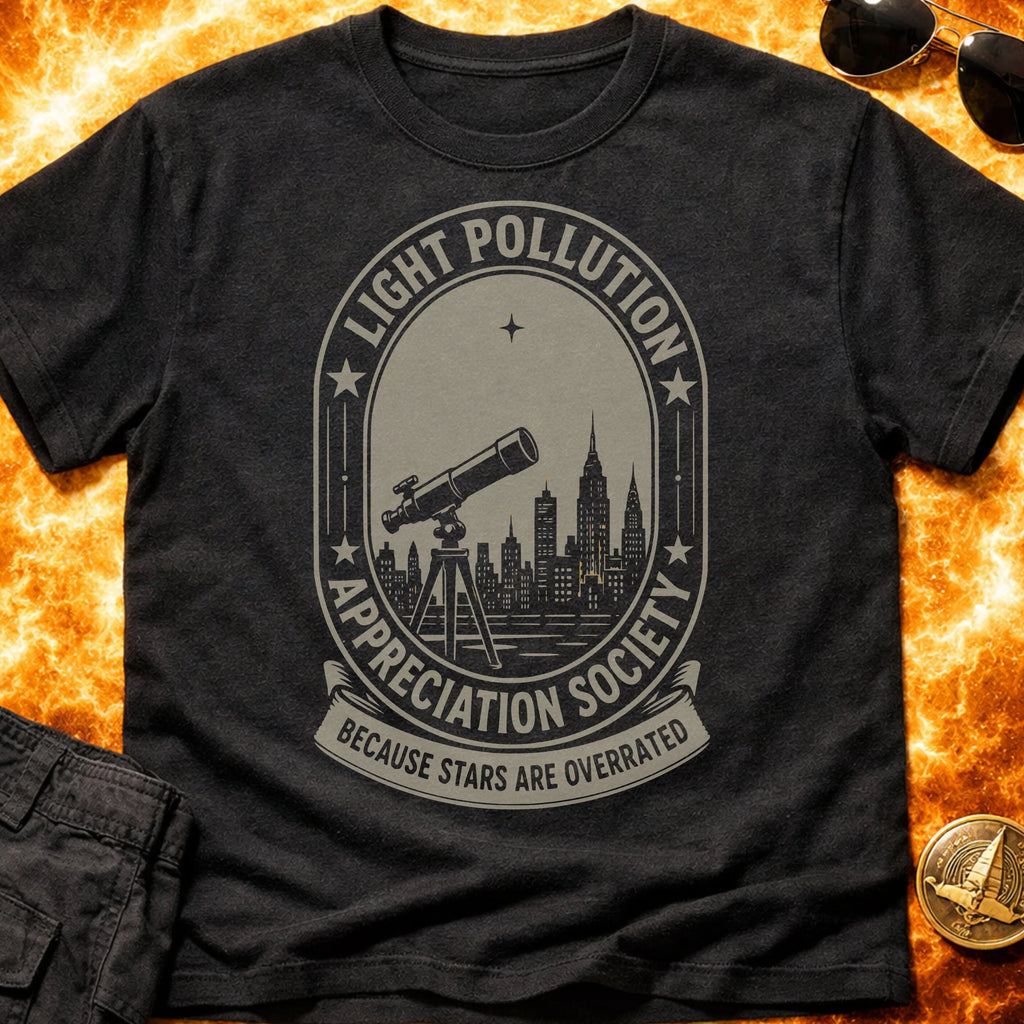 Light Pollution Sarcasm T-Shirt product image 1