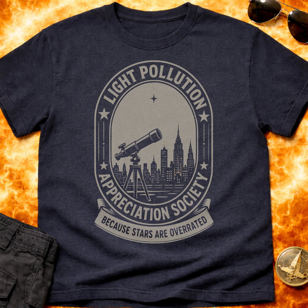 Light Pollution Sarcasm T-Shirt product image 5