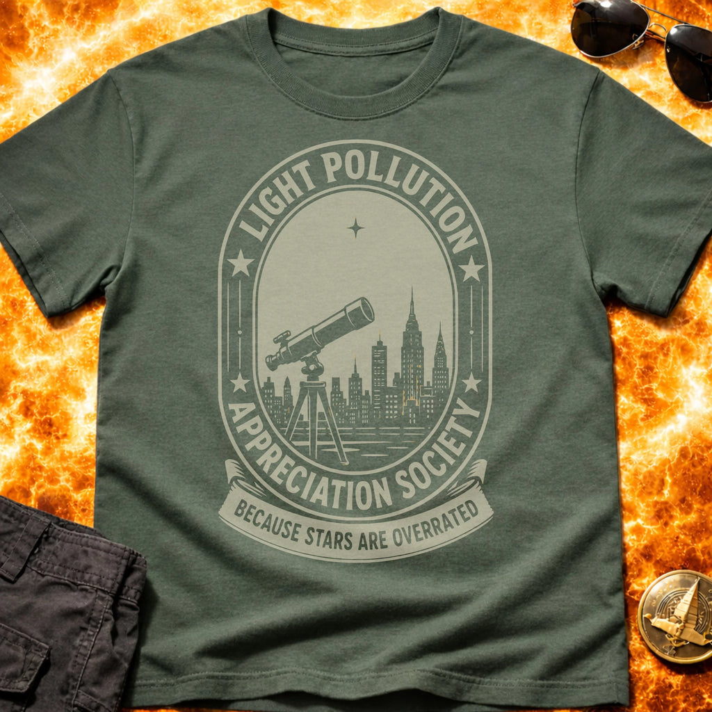 Light Pollution Sarcasm T-Shirt product image 2
