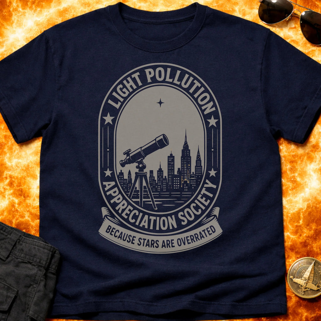 Light Pollution Sarcasm T-Shirt product image 4