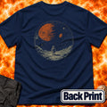 Lone Astornaut View Back Print T-Shirt product image 1
