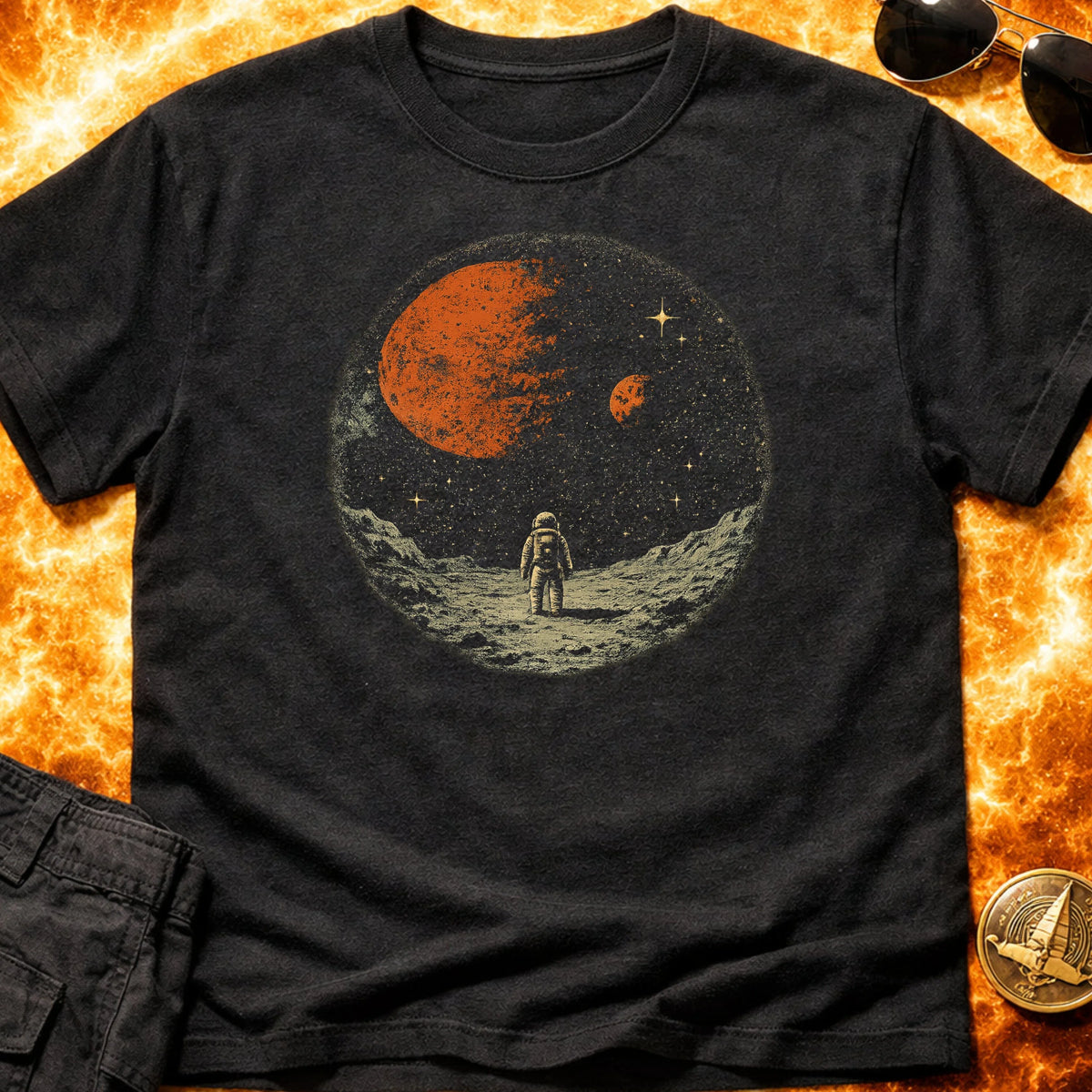Lone Astronaut View T-Shirt product image 2