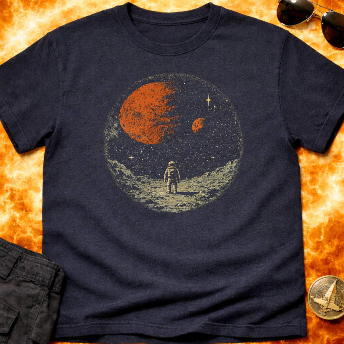 Lone Astronaut View T-Shirt product image 3