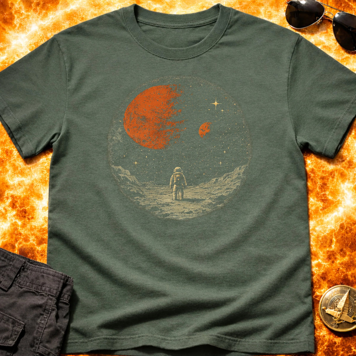 Lone Astronaut View T-Shirt product image 4