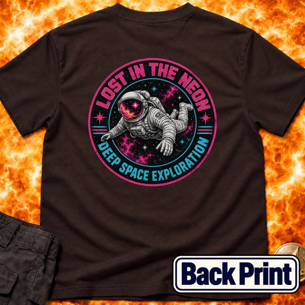 Lost In The Neon Back Print T-Shirt product image 2