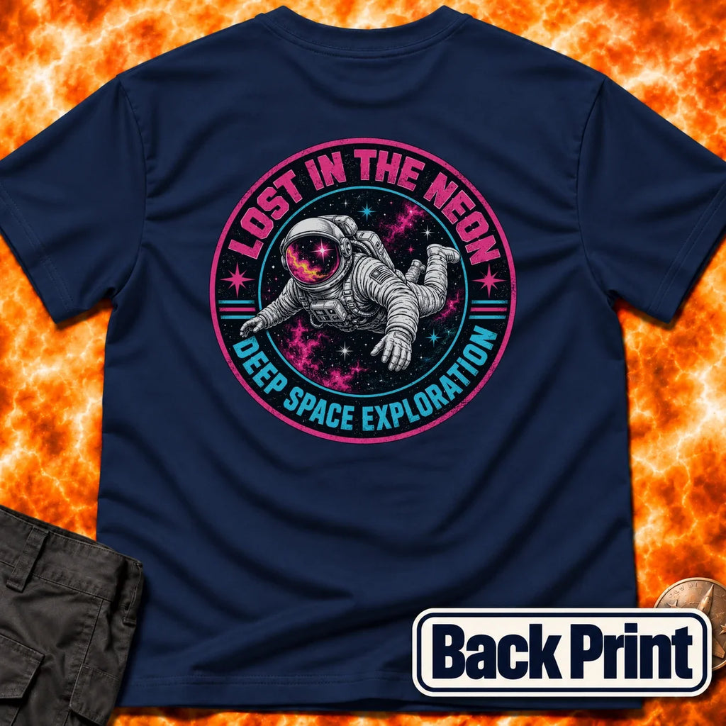 Lost In The Neon Back Print T-Shirt product image 3