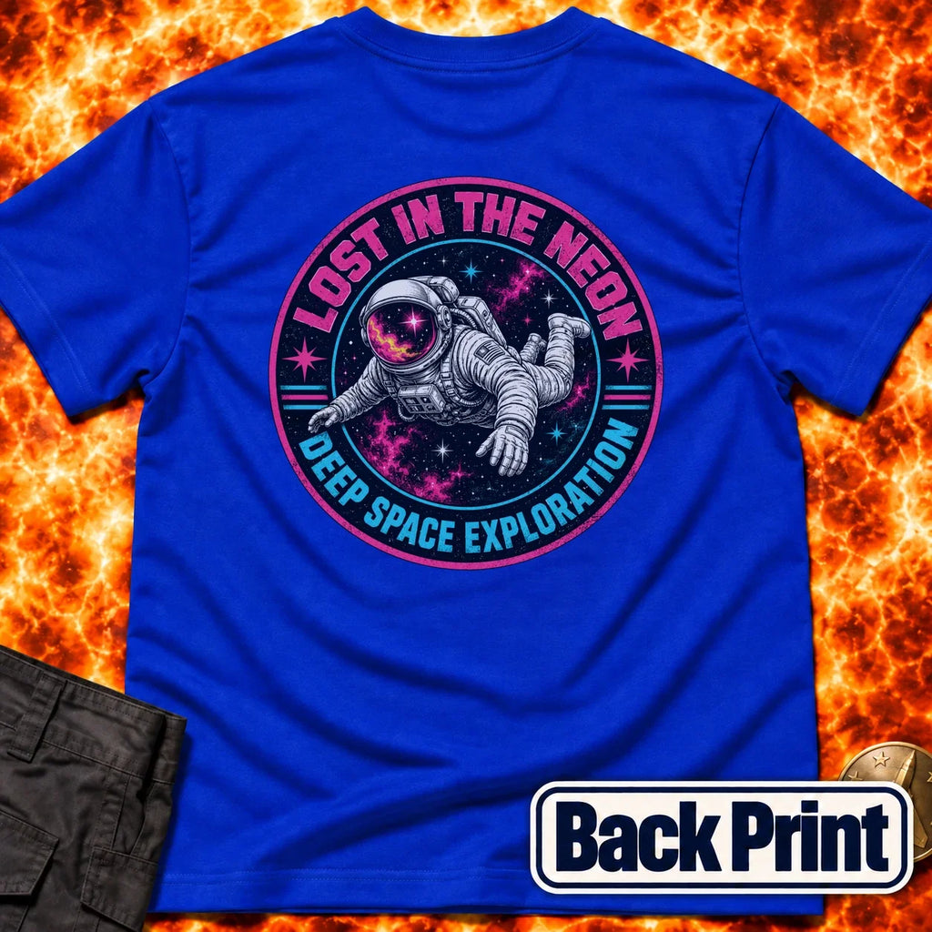 Lost In The Neon Back Print T-Shirt product image 4