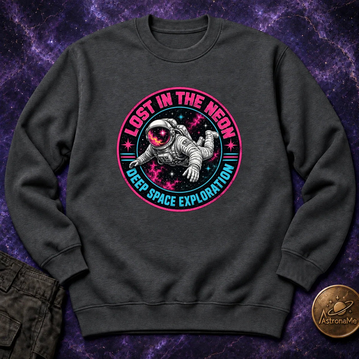 Lost In The Neon Crewneck Sweatshirt product image 2
