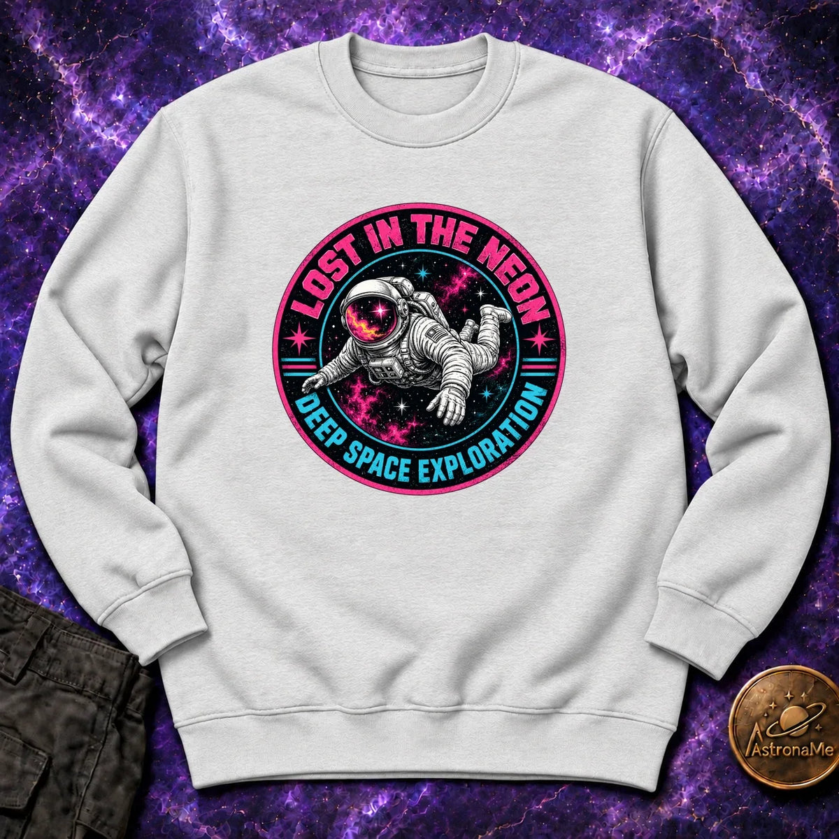 Lost In The Neon Crewneck Sweatshirt product image 4