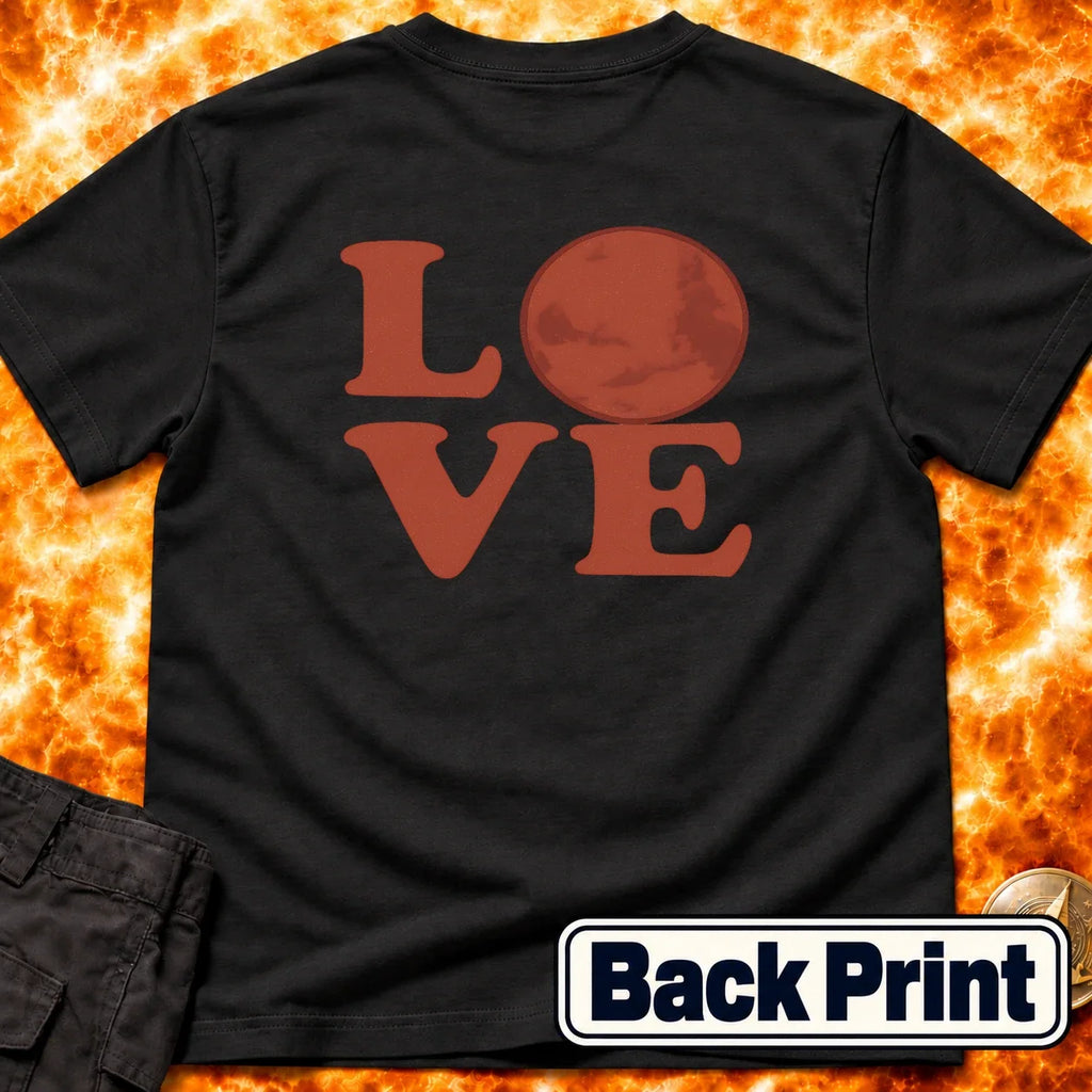 Love Mars Back Print T-Shirt product image 3