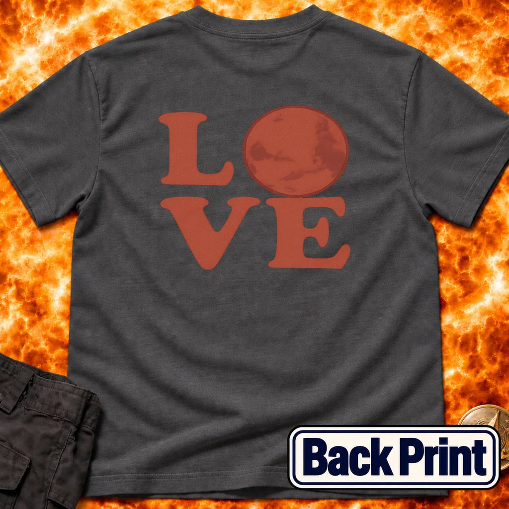 Love Mars Back Print T-Shirt product image 4