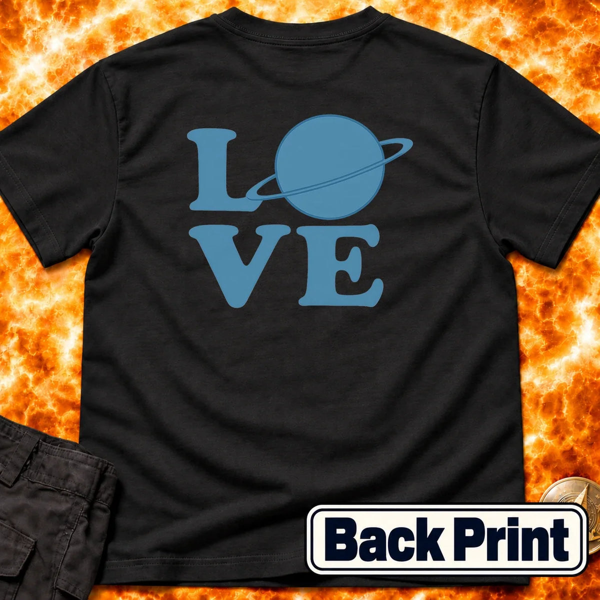 Love Uranus Back Print T-Shirt product image 1