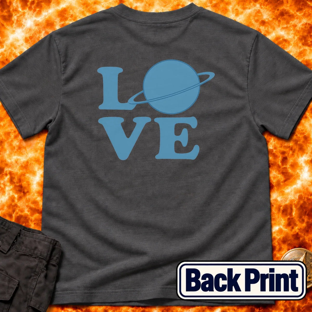 Love Uranus Back Print T-Shirt product image 4