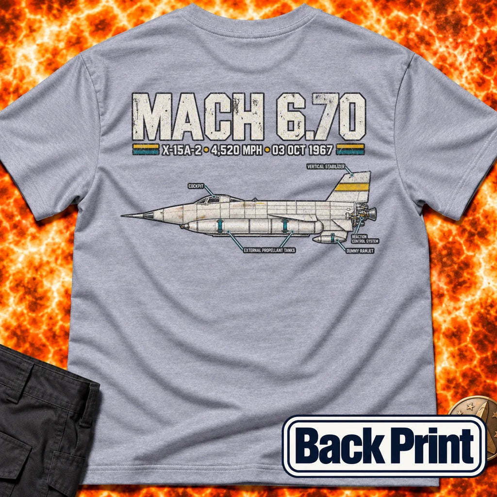Mach 6_70 Back Print T-Shirt product image 5