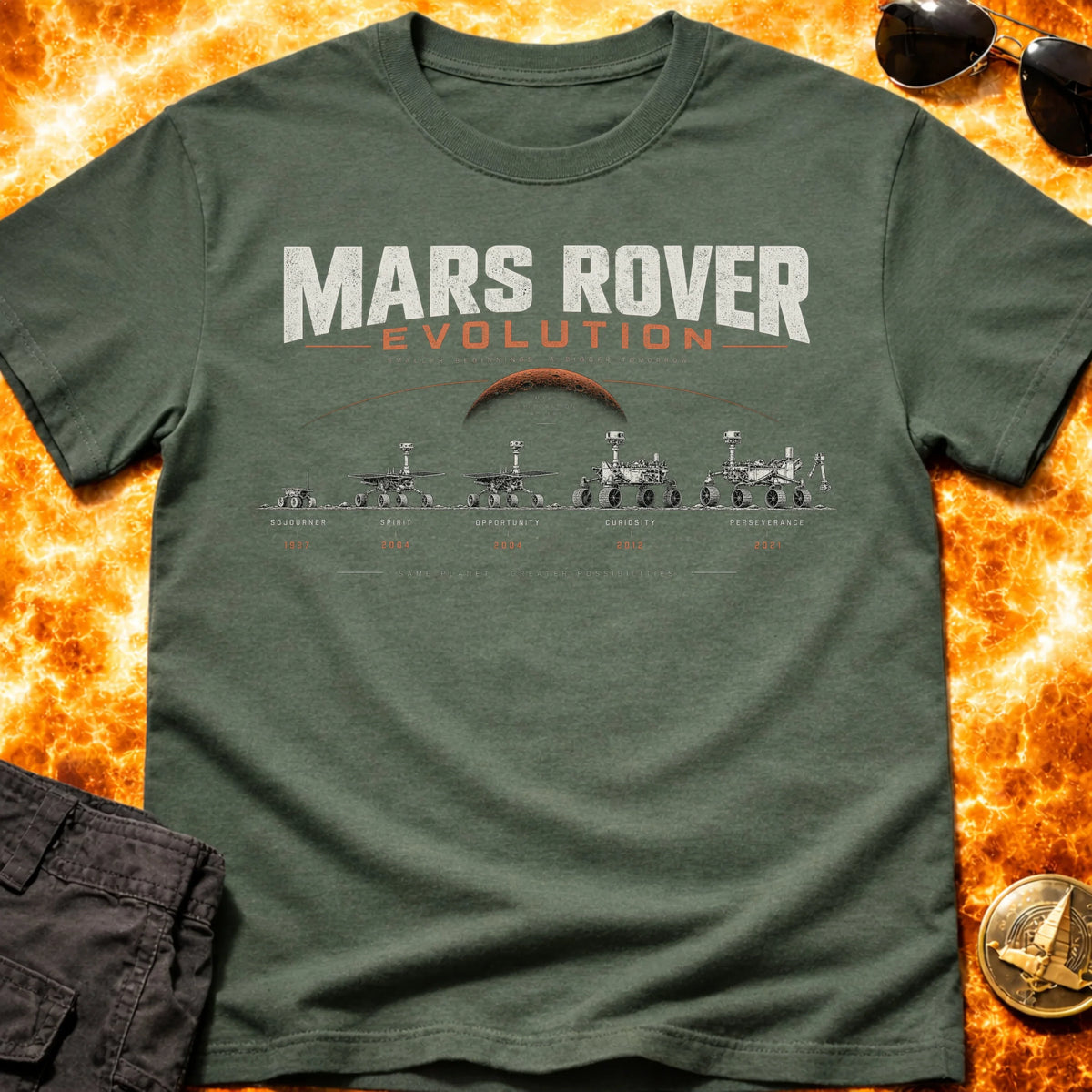 Mars Rover Evolution T-Shirt product image 5