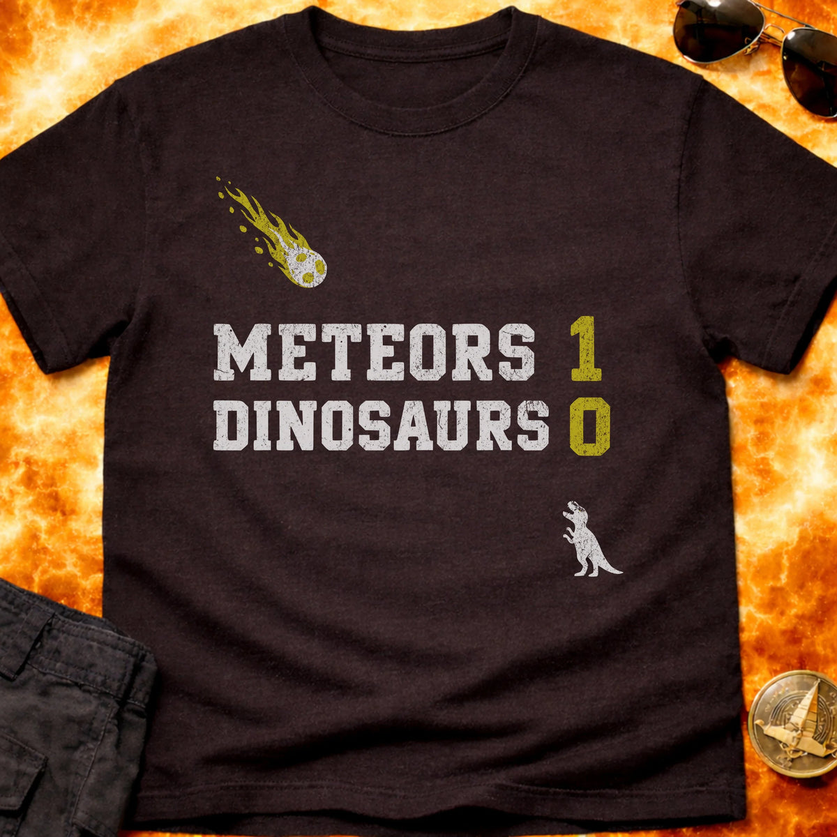 Meteors Dinosaurs T-Shirt product image 2