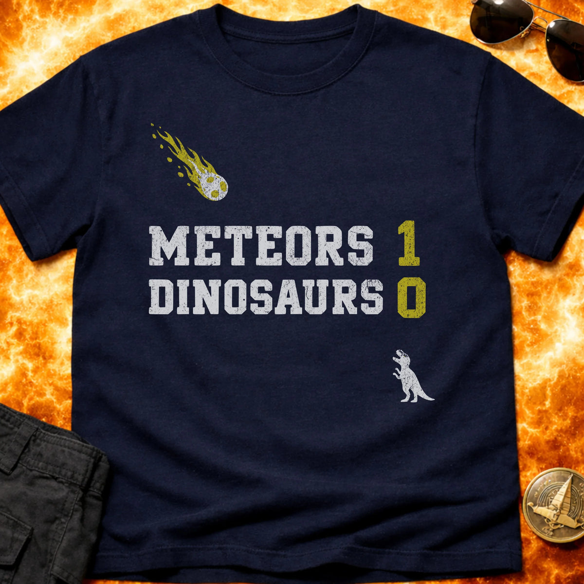 Meteors Dinosaurs T-Shirt product image 3