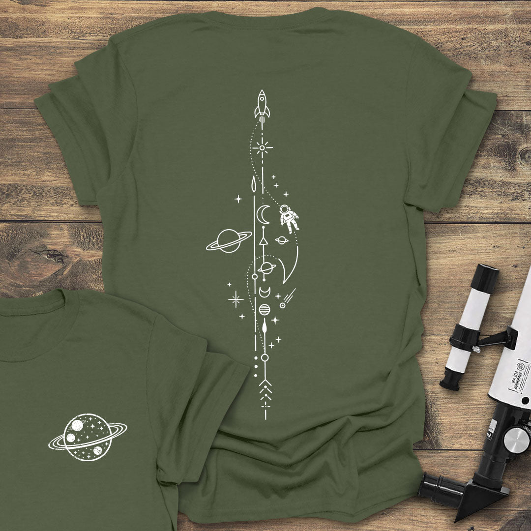 Rocket & Astronaut Back Print product image 1