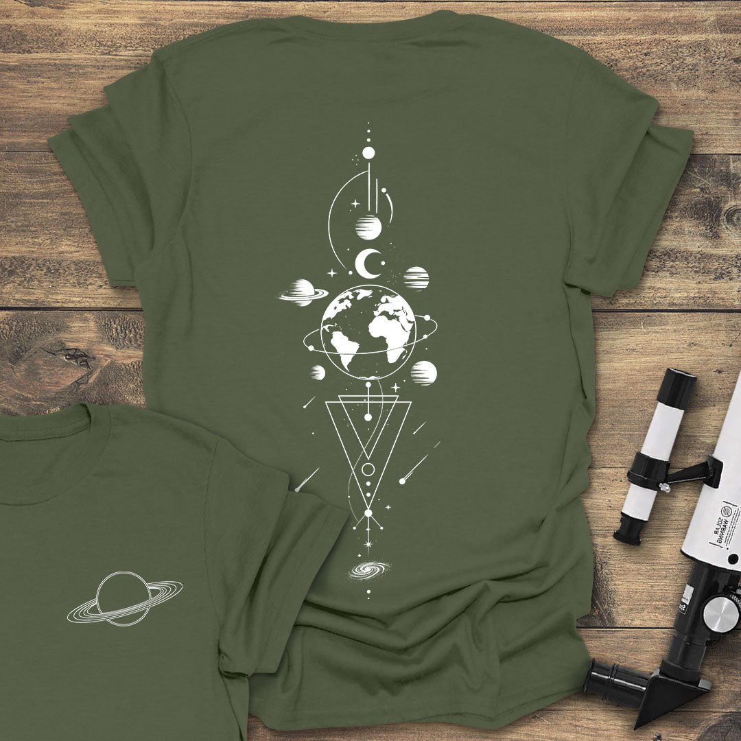 Geometric Earth Back Print product image 4