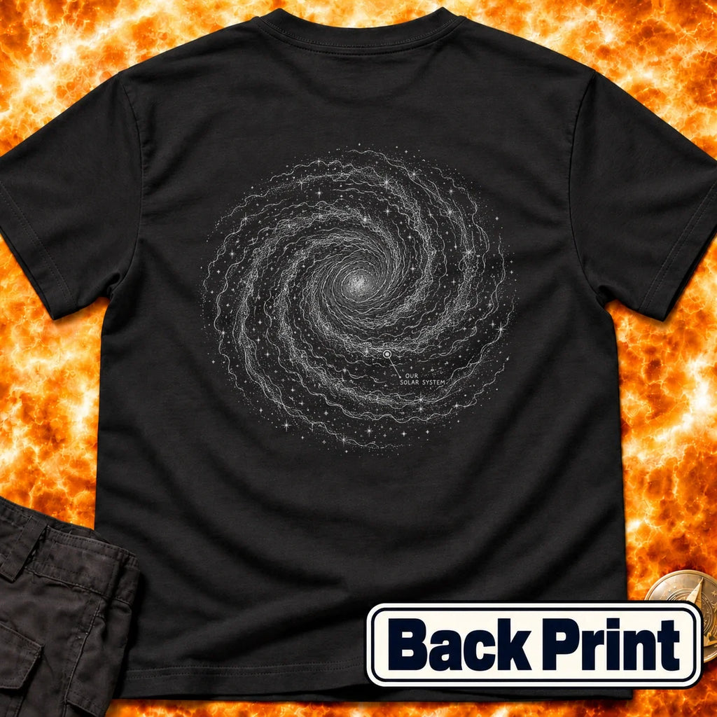 Milky Way Map Back Print T-Shirt product image 6