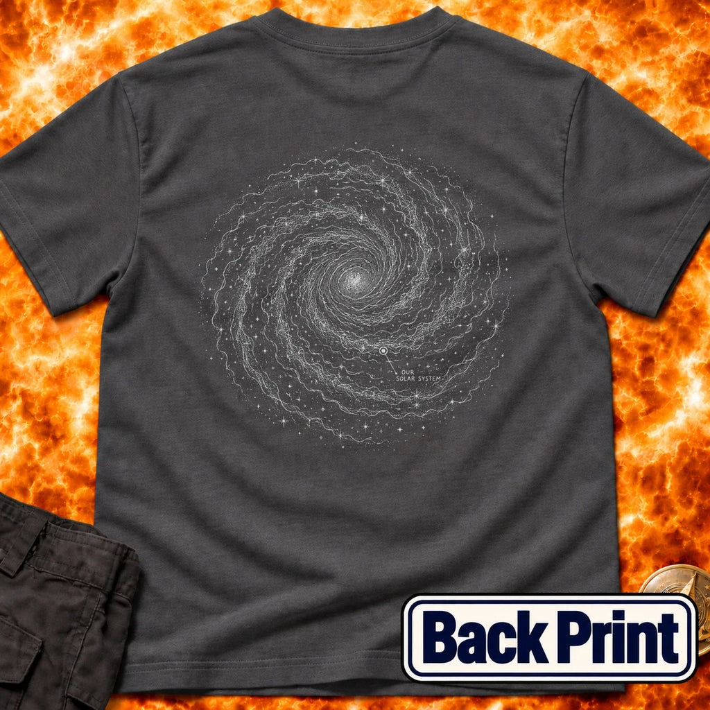 Milky Way Map Back Print T-Shirt product image 4