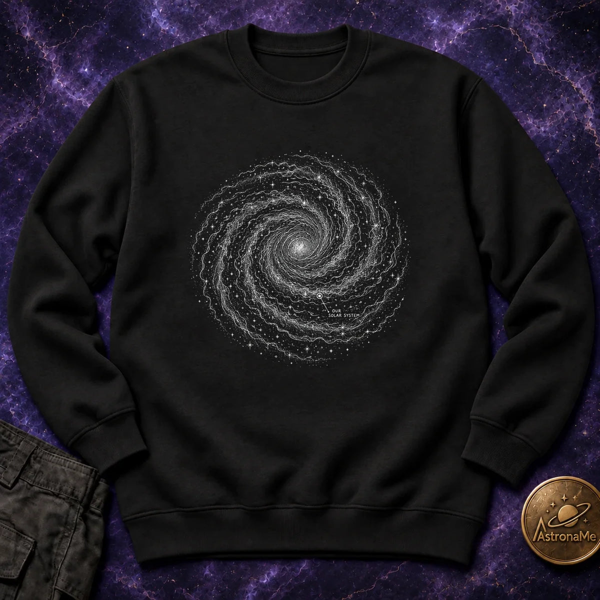 Milky Way Map Crewneck Sweatshirt product image 6