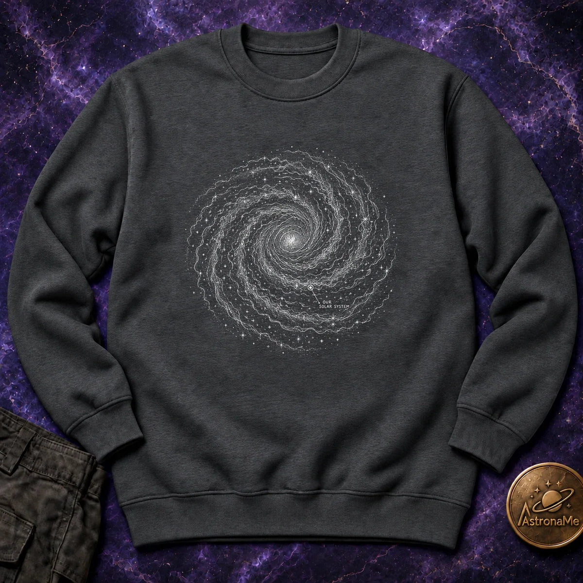 Milky Way Map Crewneck Sweatshirt product image 4