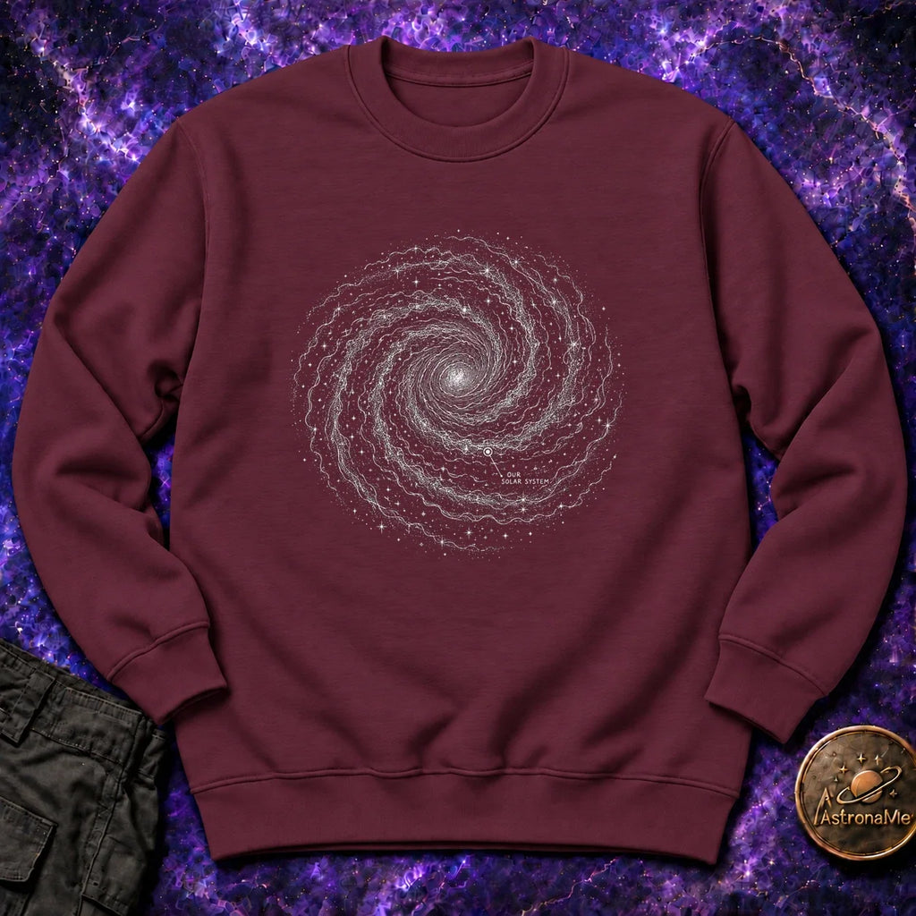 Milky Way Map Crewneck Sweatshirt product image 2