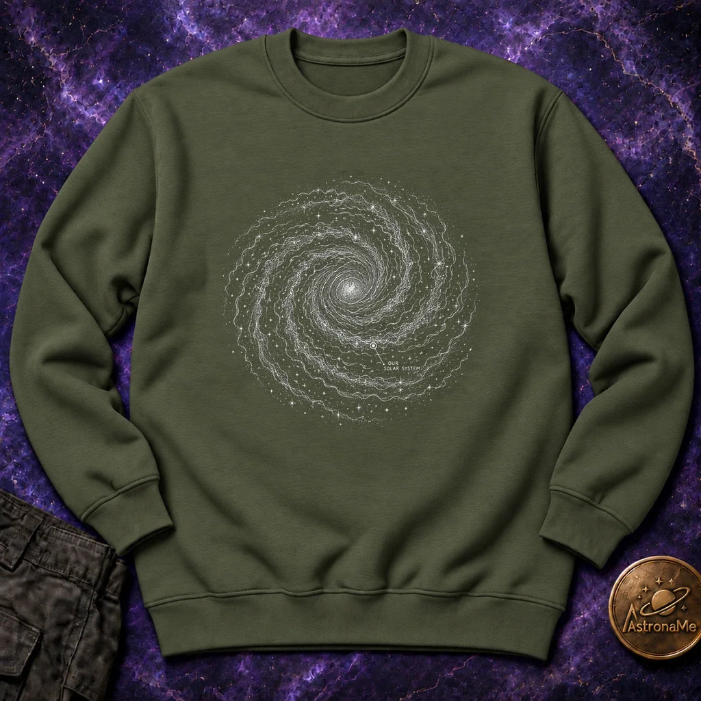 Milky Way Map Crewneck Sweatshirt product image 3