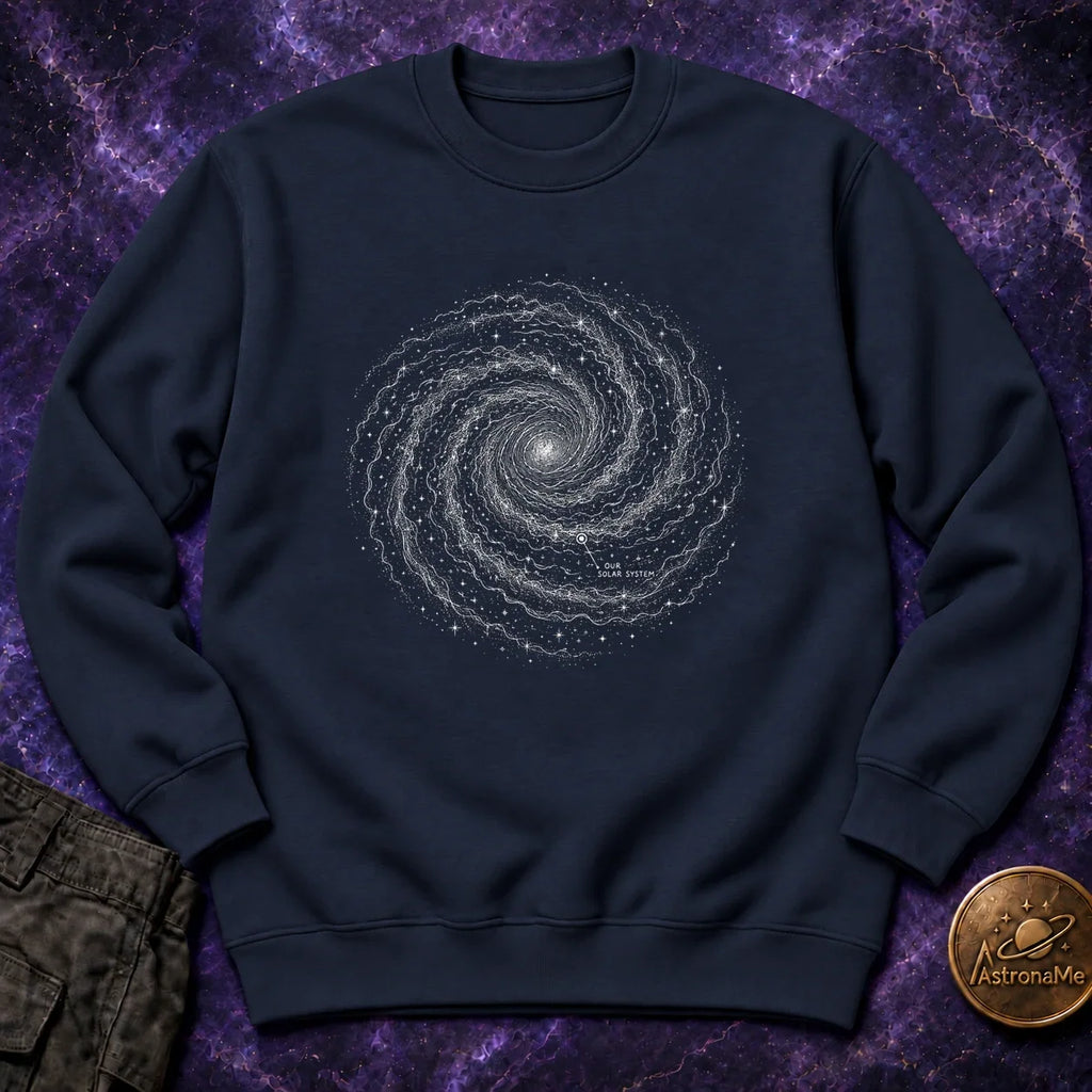 Milky Way Map Crewneck Sweatshirt product image 1