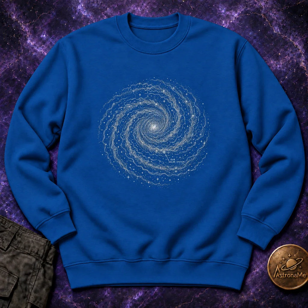 Milky Way Map Crewneck Sweatshirt product image 5