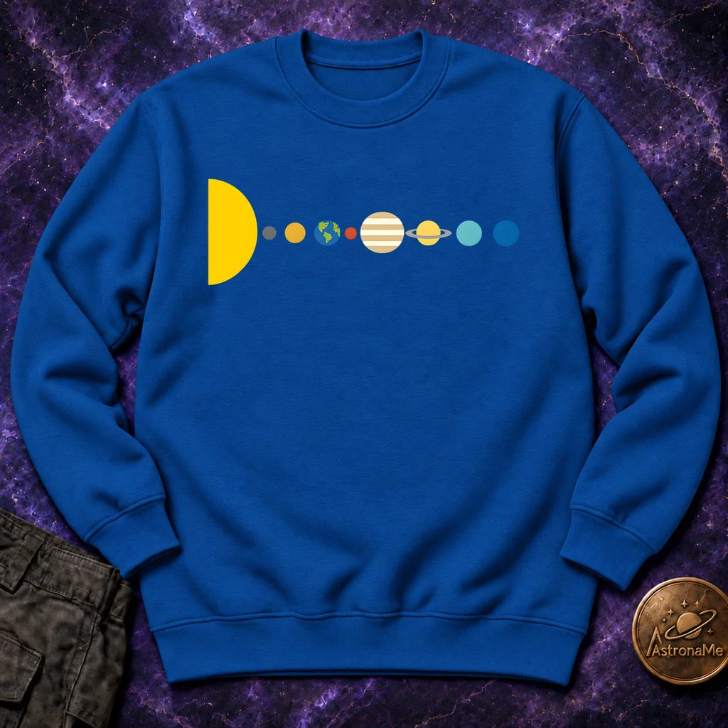 Minimal Solar System Crewneck Sweatshirt product image 4