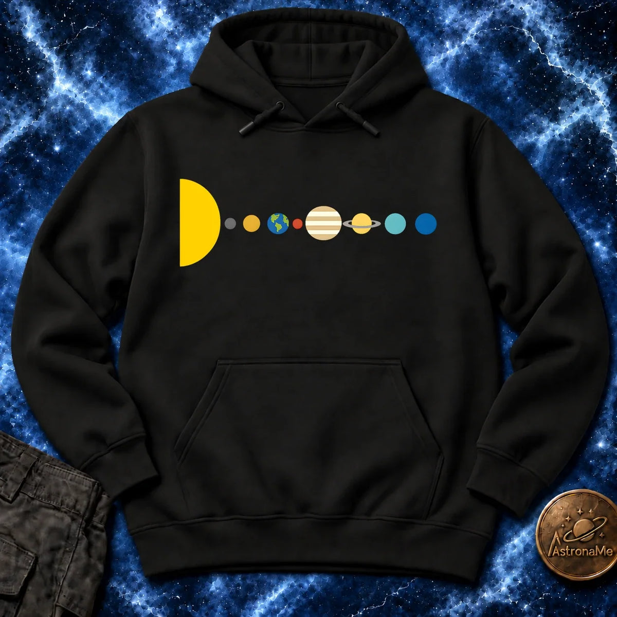 Minimal Solar System Hoodie product image 5