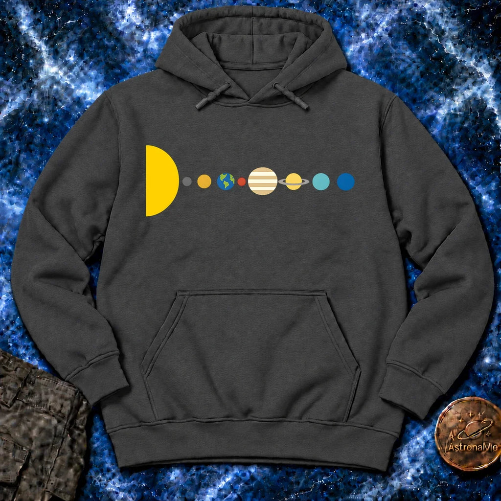 Minimal Solar System Hoodie product image 2