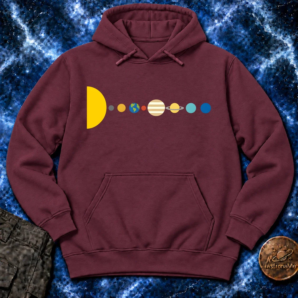 Minimal Solar System Hoodie product image 3