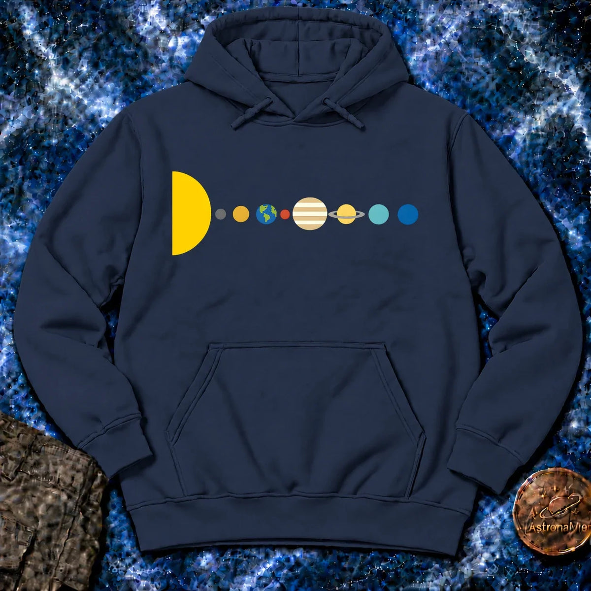 Minimal Solar System Hoodie product image 1