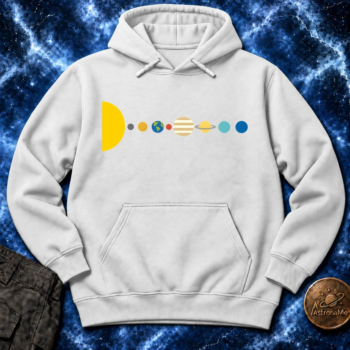 Minimal Solar System Hoodie product image 4