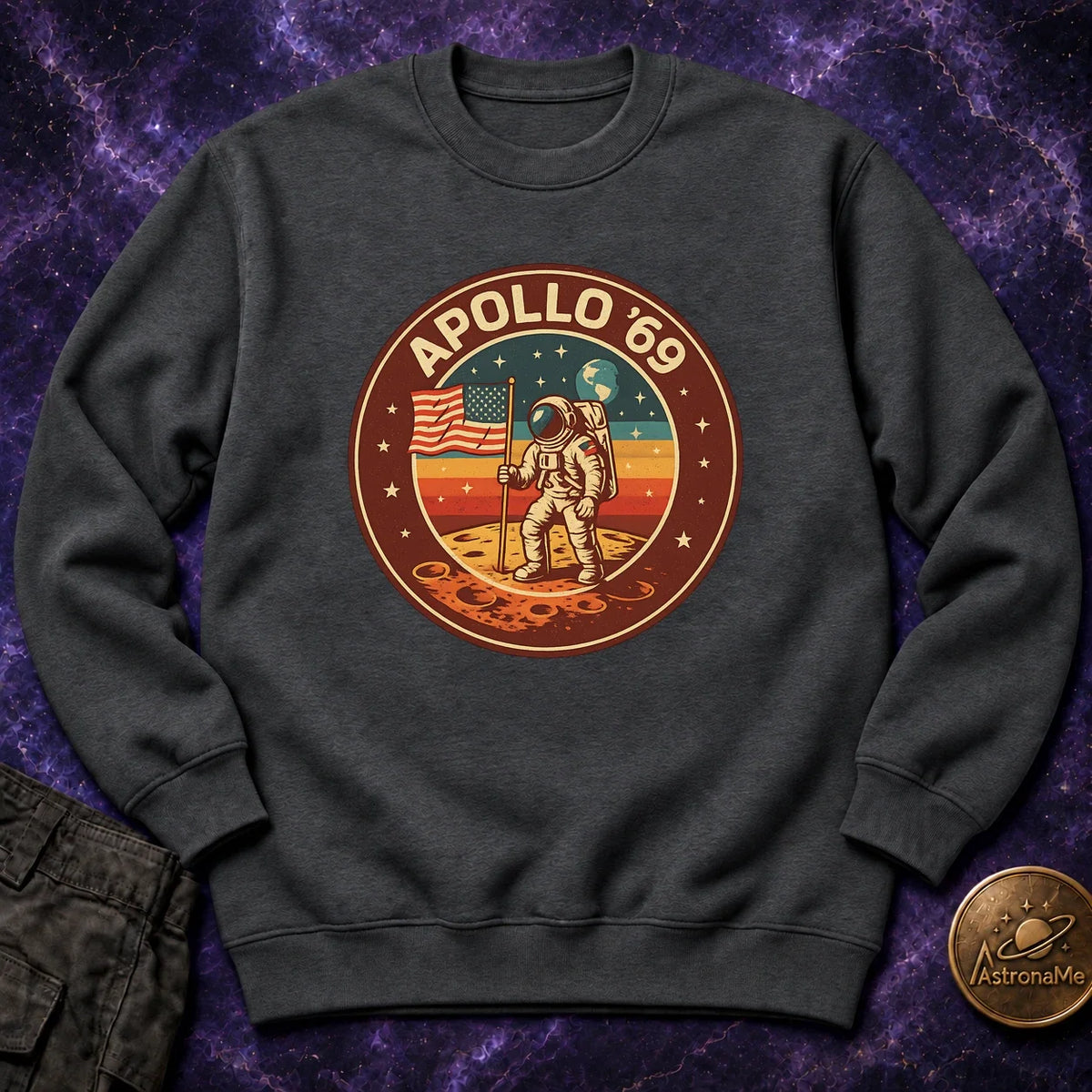 Moon Apollo Patch Crewneck Sweatshirt product image 1