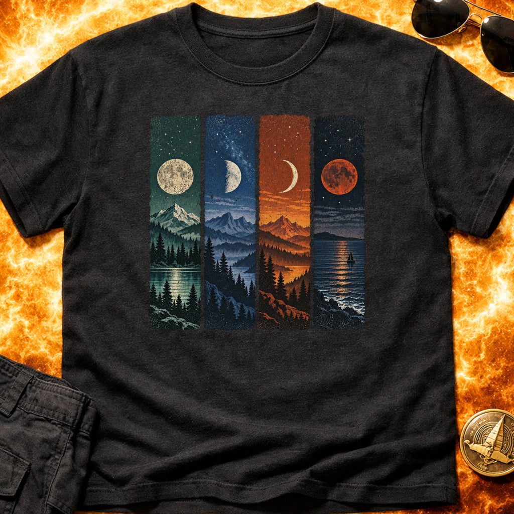 Moon Phase Panels T-Shirt product image 3