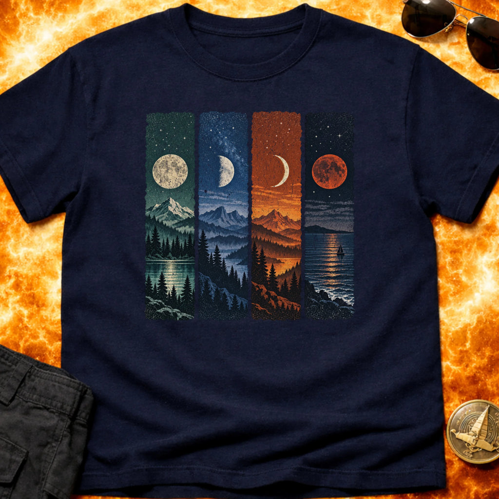 Moon Phase Panels T-Shirt product image 2