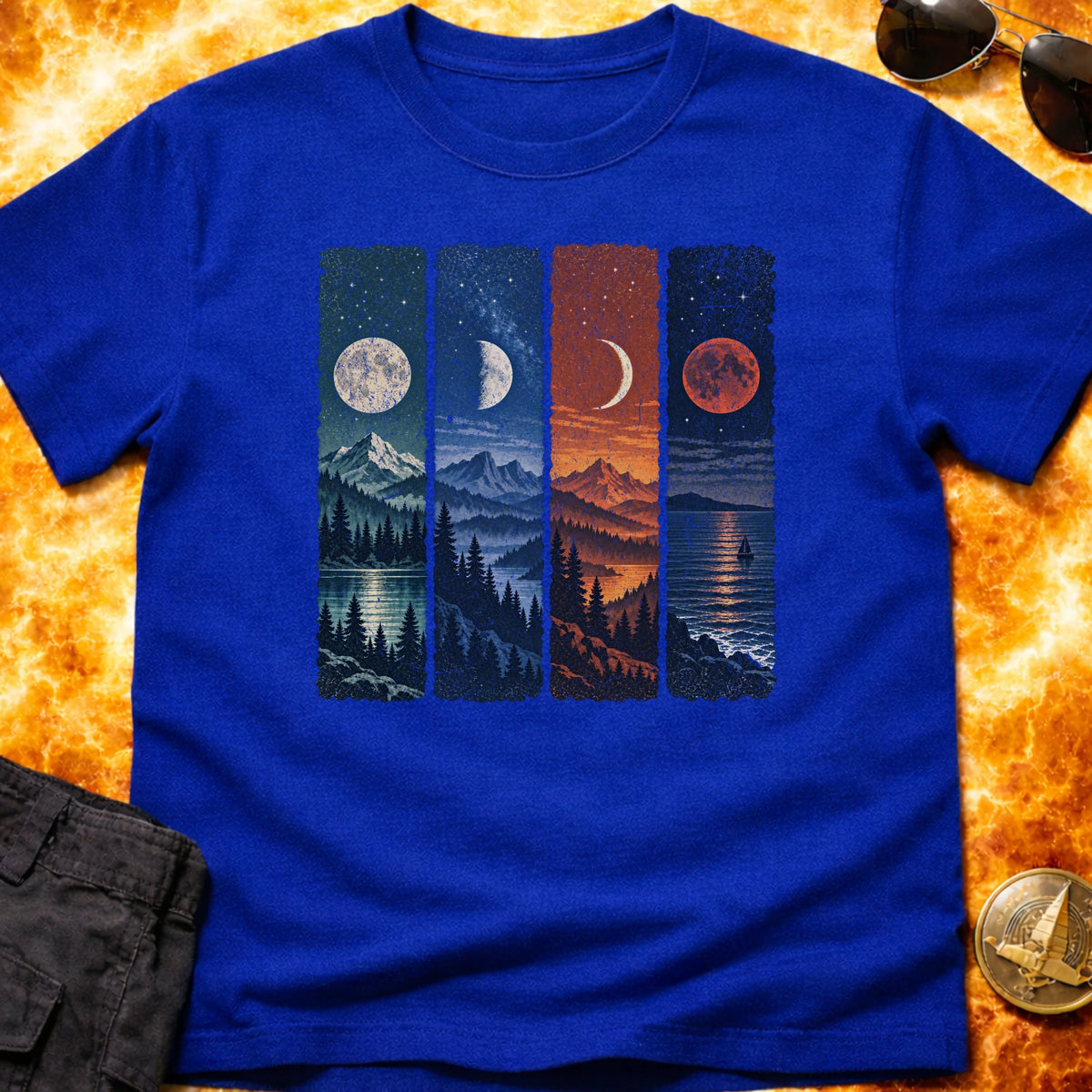 Moon Phase Panels T-Shirt product image 6