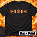 Moon Phase Pumpkins Back Print T-Shirt product image 1