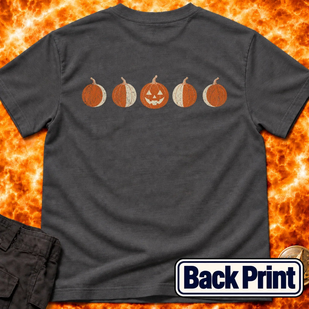 Moon Phase Pumpkins Back Print T-Shirt product image 6