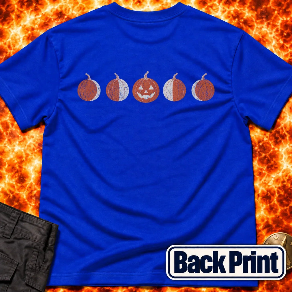 Moon Phase Pumpkins Back Print T-Shirt product image 4