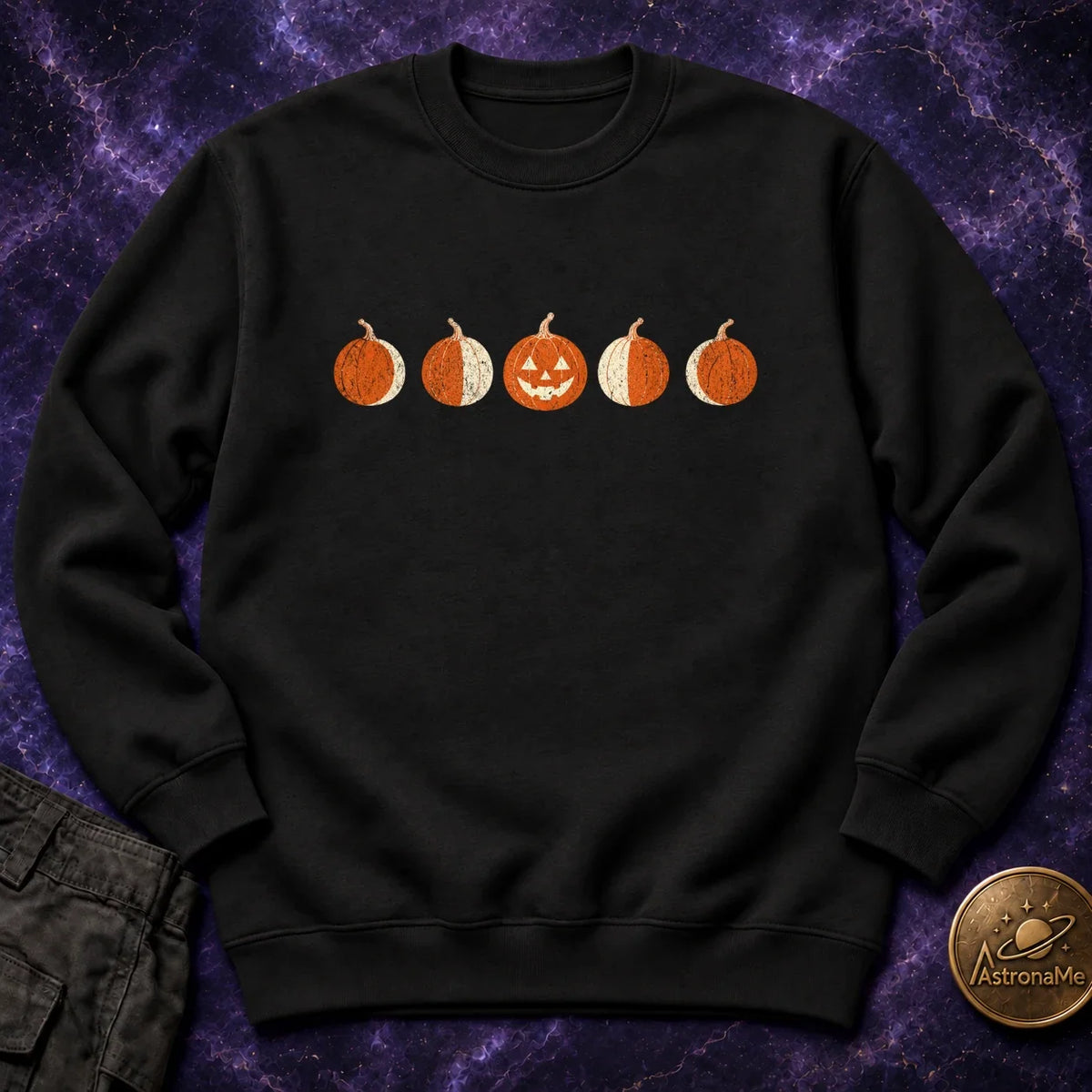 Moon Phase Pumpkins Crewneck Sweatshirt product image 3
